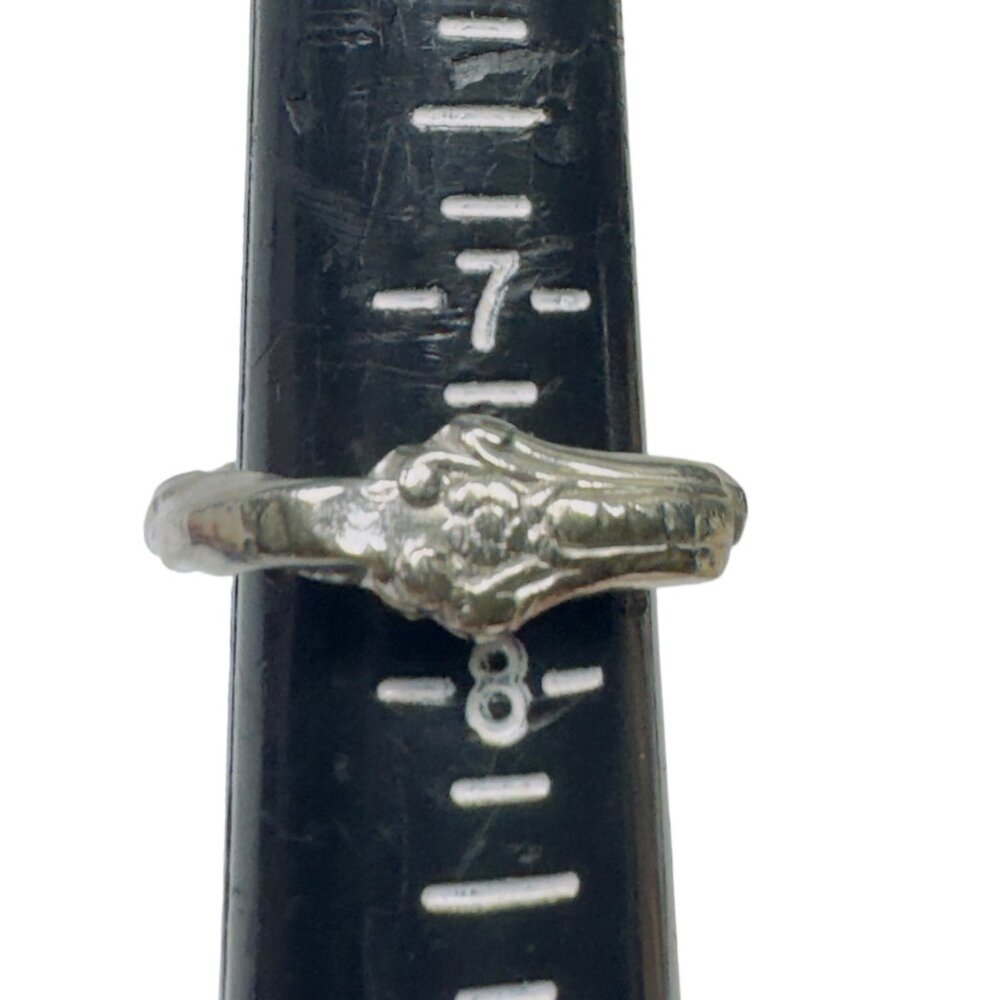 Artisan Silverware Ring made from a British Silver Plated Antique Bread Fork - Picture 9 of 13